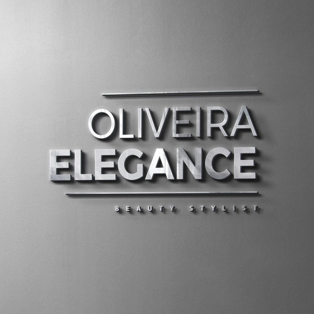 Designed Oliveira Elegance logo with Unlit 3d signage.
