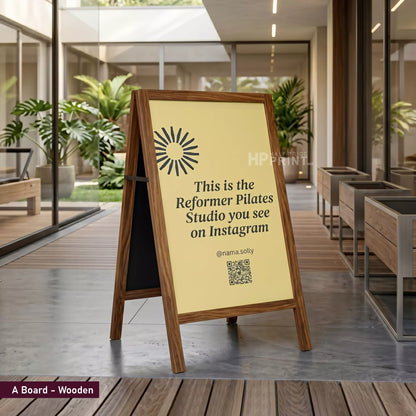 self standing sign