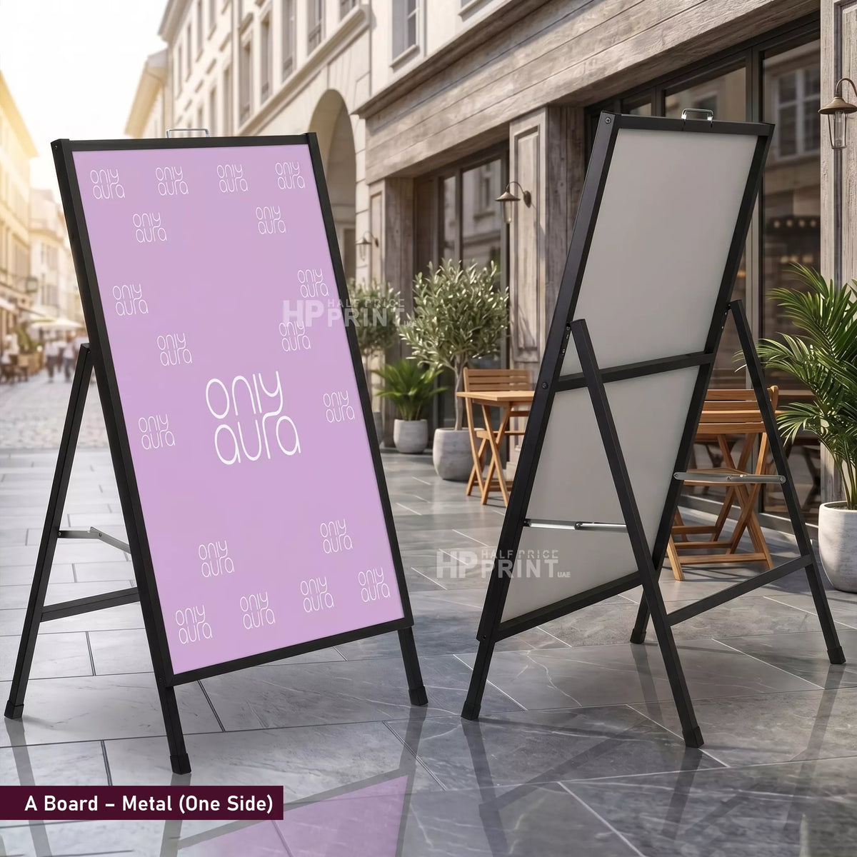 self standing sign