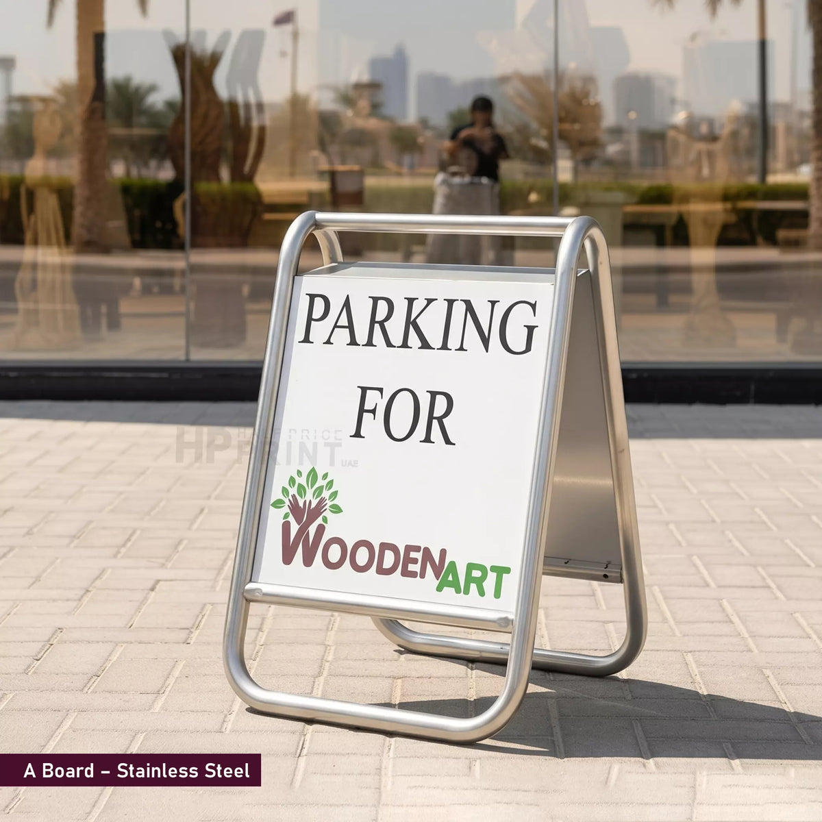 self standing sign