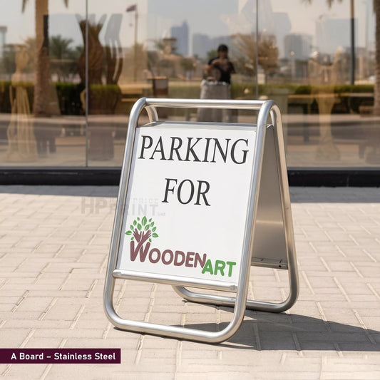 self standing sign