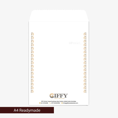 Giffy A4 Ready-made envelope on a white background