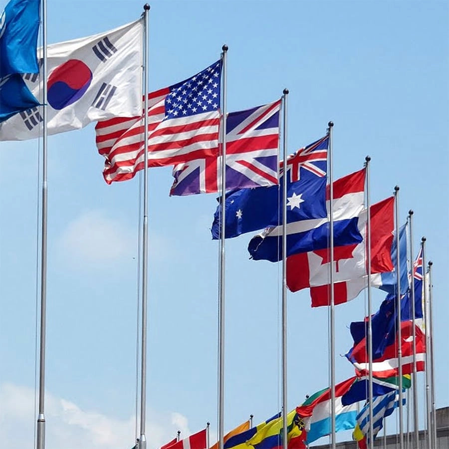 hoisting flags